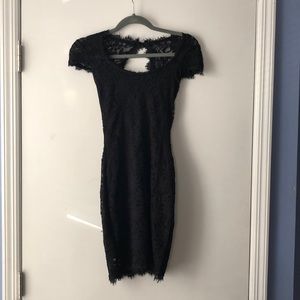 Black lace dress